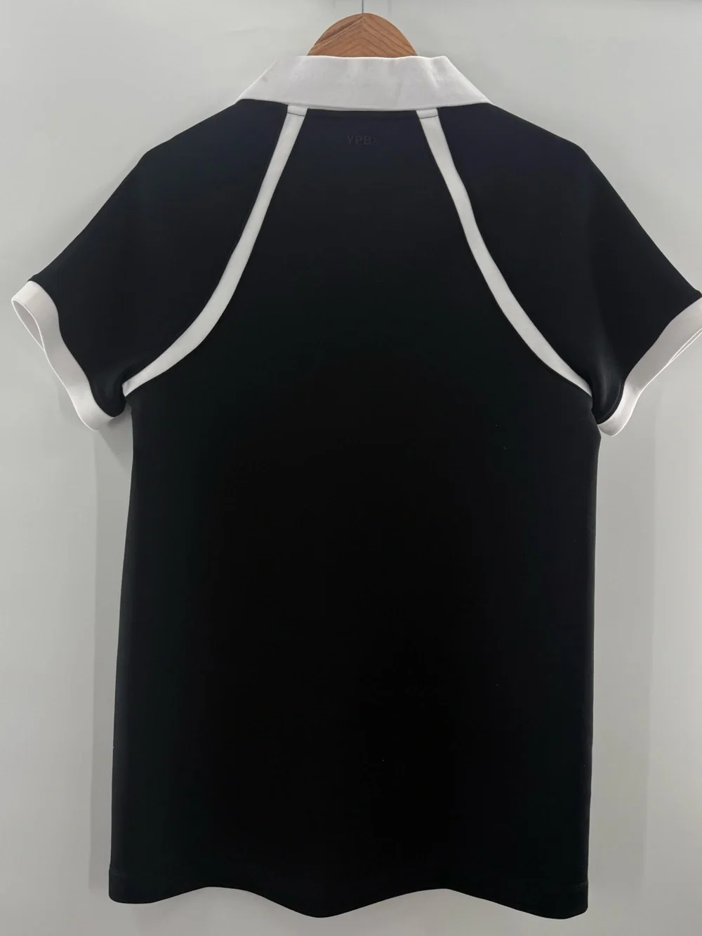 NWT YPB NeoKNIT Polo Mini Dress from Abercrombie & Fitch Black White Sporty M - Picture 5 of 9